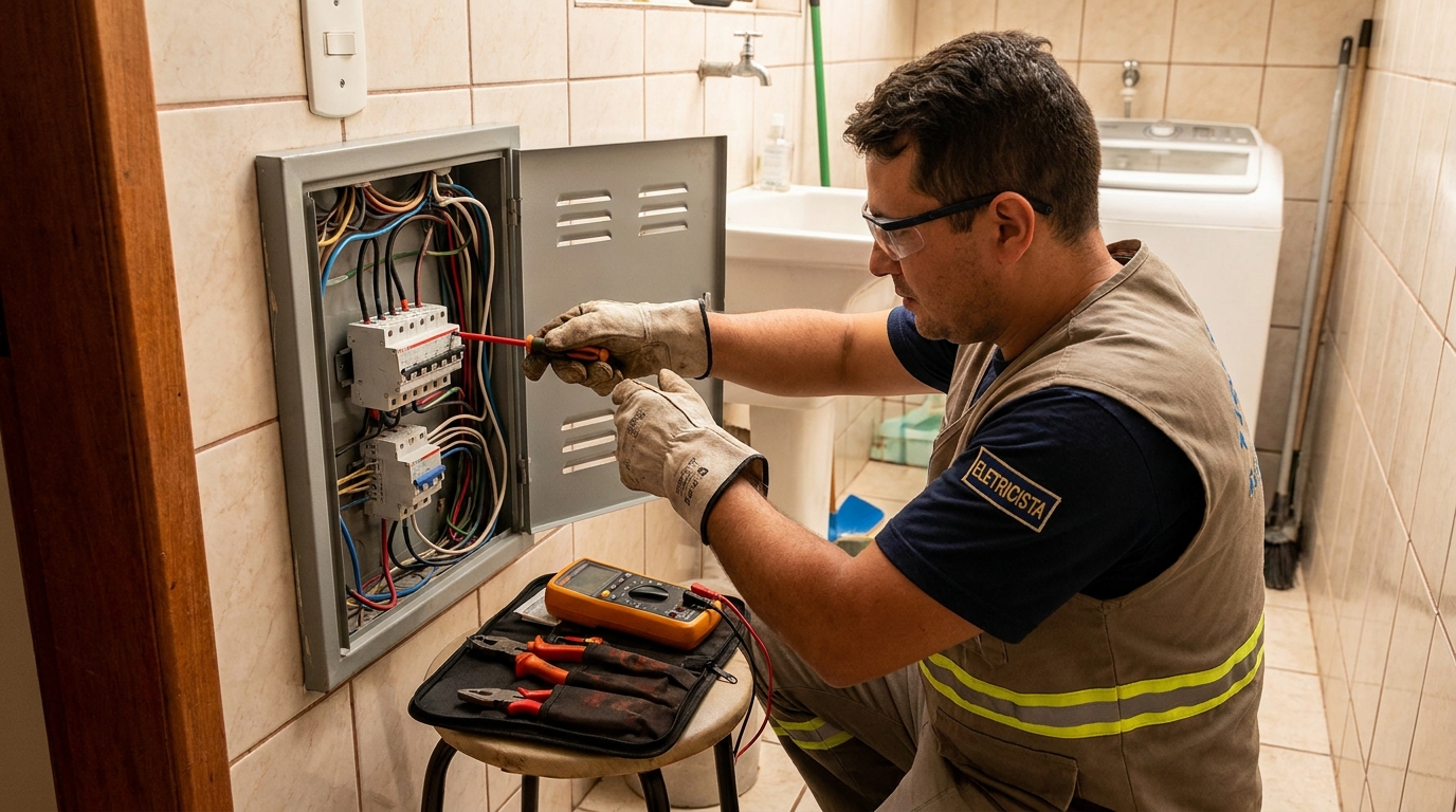 Instalacao de disjuntor residencial em Passo Fundo‑RS