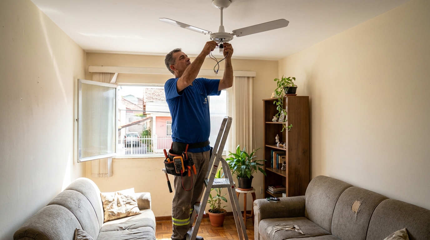 Instalação de Ventilador de Teto perto de mim em Passo Fundo‑RS
