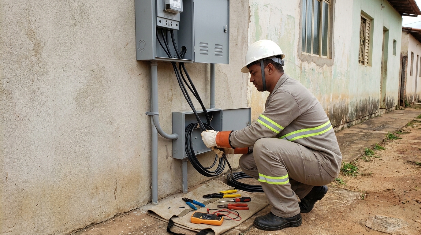 Troca de padrao de energia em Passo Fundo‑RS